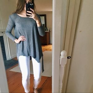 NWOT Free People We the Free Grey Thermal Top